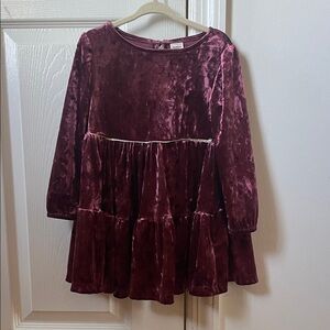 OshKosh B'gosh Velvet Maroon Kids Dress